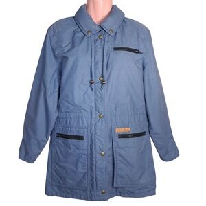 Vintage Bainbridge Isle by Pacific Trail Women's Parka Jacket Blue 8 Made In USA